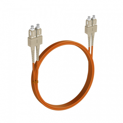 Армированный бронированный шнур оптический NTSS dpc SC/UPC-SC/UPC 50/125 3.0мм 8м LSZH (патч-корд)