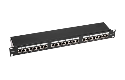 02-0041 REXANT PRO Патч-панель 19", 1U, 24 порта, STP, RJ-45, CAT 5e