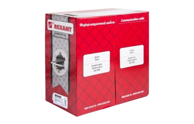 01-0342 Кабель витая пара REXANT SFTP 4PR 24AWG, CAT5e, бухта 305 м