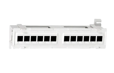 15379 Hyperline PPW-12-8P8C-C5e Патч-панель настенная, 12 портов RJ-45(8P8C), категория 5е, с подставкой