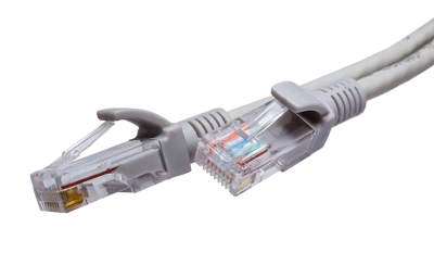 10-0143 SUPRLAN Патч-корд UTP 5e 4x2 26AWG (7x0.16mm) Cu LSZH серый 2м