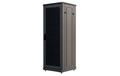 изображениеШкаф телекоммуникационный напольный 19", 27U(600x1000), ШТ-НП-М-27U-600-1000-П-Ч, передняя дверь перфорация, черный ССД