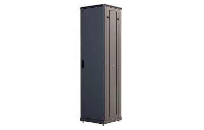 Шкаф телекоммуникационный напольный 19", 47U (600x800), ШТ-НП-М-47U-600-800-М-Ч, передняя дверь металл, черный ССД