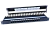 246105 Hyperline PP3-19-16-8P8C-C6-110D Патч-панель 19", 1U, 16 портов RJ-45, категория 6, Dual IDC, ROHS, цвет черный (задний кабельный организатор в