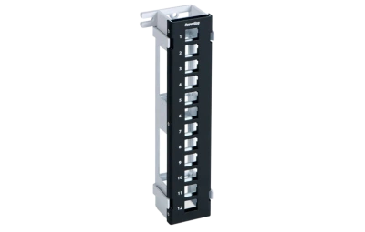 37788 Hyperline PPWBL-12 Модульная настенная патч-панель на 12 портов, для модулей Keystone Jack, с подставкой