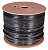 картинка кабель внешний медный витая пара f/utp, cat 5e, pe, 4pr, 24awg, solid, черный, 305м (барабан), rexant