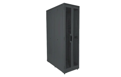 Шкаф телекоммуникационный напольный серверный 19", 47U(800x1200) , ШТ-НП-С-47U-800-1200-П2П-Ч передняя перф, задняя двустворчатая перф. черн.
