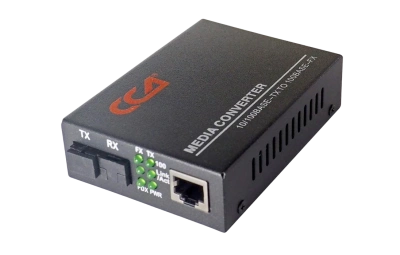 Медиаконвертер 100M, Tx1310/Rx1550 20km, RJ45 SC