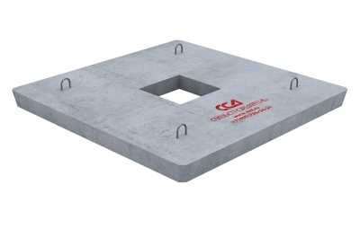 Плита ПАКС 1,6х1,6 анкерная колодца связи (В15)
