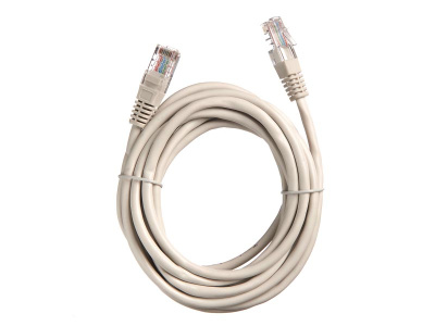 Патч-корд Technolink "C" UTP4 cat.5е, 3.0м, CCA, LSZH, серый, литой коннектор