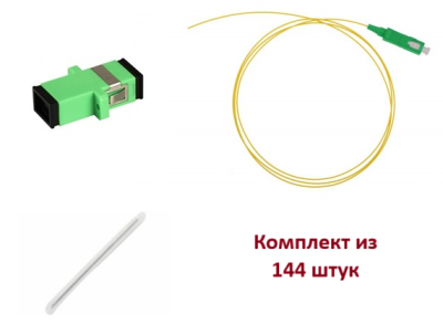 КТ-КС-4U-144-SCA | Кросс оптический стоечный укомплектованный на 144 порта SC/APC, 4U