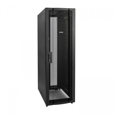 изображениеNTSS-DS42-80120-V3 | Шкаф напольный серверный NTSS ПРОЦОД DS 42U 800х1200мм, двойные боковые стенки, панель потолка с щеточными вводами, двери перфорированная и перфорированная двухстворчатая, без панели пола, регулируемые опоры, ролики, черный RAL 9005
