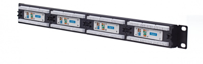 изображениеПатч-панель 19", 24 порта RJ-45, категория 6, Krone IDC