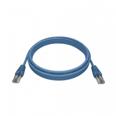 Патч-корд NTSS 2хRJ45/8P8C, T568B UTP 5e кат. литой 0.2 метра, LSZH, синий