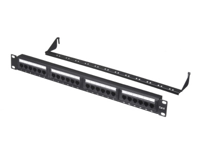 изображениеПатч-панель 19" UTP, 24хRJ-45, кат.6, 1U, Dual Type, с органайзером, "L"