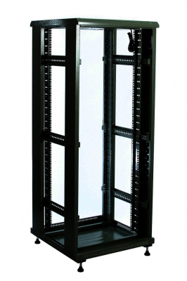 изображениеB306060BWTWOF | Шкаф телекоммуникационный напольный 30U 19" серверный 600х600 черный, дверь стекло