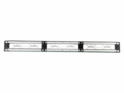 изображениеПатч-панель UTP, 19", 24 порта RJ45, cat.5e, 1U, Dual Type с индикацией портов