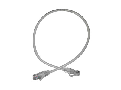 Патч-корд UTP4 rj45-rj45 cat.6, 0.5м, BC, LSZH, серый, литой коннектор NETKO Optima изображение