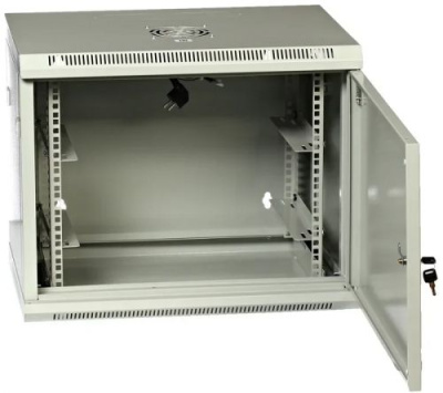 изображениеM126045GWTWOF | Шкаф телекоммуникационный 19 дюймов 12U 600х450мм настенный серый (металл)