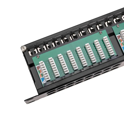 изображениеПанель коммутационная высокой плотности с кабельными органайзерами 19", 1U, 48 портов, UTP, RJ-45, CAT 5e REXANT PRO