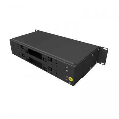 КТ-КСП-2U-48-SCU-Ч | Кросс стоечный  48 SM SCU 2U 6х8 укомплектованный ПРЕДСОБРАННЫЙ ЧЕРНЫЙ
