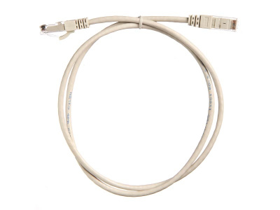 Патч-корд UTP4 cat.6, 1.0м, литой коннектор, серый, Netko CKC