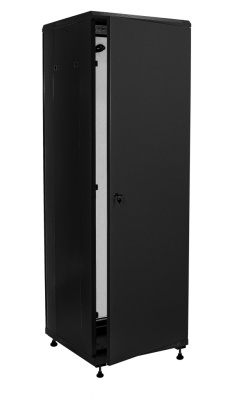изображениеB426080BWTWOF | Шкаф телекоммуникационный напольный 42U 19" серверный 600х800 черный, дверь стекло