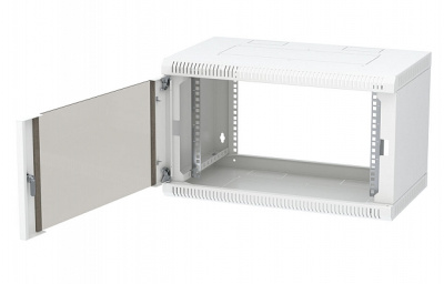 изображениеШкаф телекоммуникационный настенный разборный 19”,6U(600x350), ШТ-НСр-6U-600-350-С дверь стекло ССД