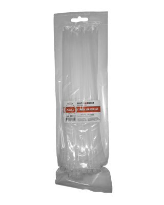 Стяжка нейлоновая 250*3,6 / 100 шт (белая), NETKO Optima "SZ"