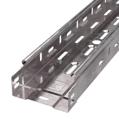 Лоток кабельный замковый перфорированный 300х50 мм, горячеоцинкованный изображение