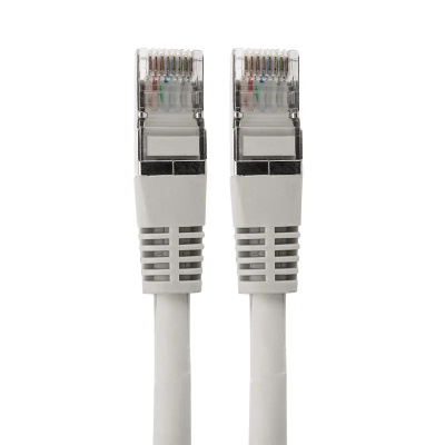 Шнур коммутационный, патч-корд F/UTP RJ45-RJ45, CAT 6, LSZH серый, 0,5м REXANT