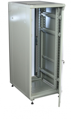 изображениеB336080GWTWOF | Шкаф телекоммуникационный напольный 33U 19" серверный 600х800 серый, дверь стекло