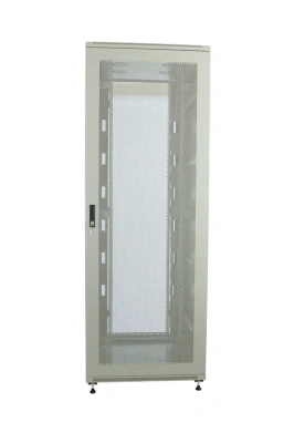 изображениеD4280100GWTWOF | Шкаф телекоммуникационный напольный 42U 19" серверный 800х1000 серый, дверь перфорация