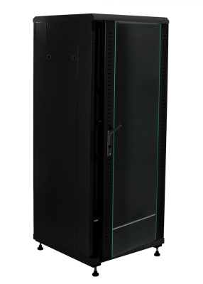 изображениеB306060BWTWOF | Шкаф телекоммуникационный напольный 30U 19" серверный 600х600 черный, дверь стекло