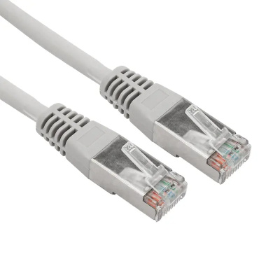 Шнур коммутационный, патч-корд F/UTP RJ45-RJ45, CAT 5e, LSZH серый, 0,5м REXANT