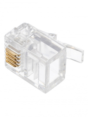 Вилка RJ-11 6P4C для кабеля UTP