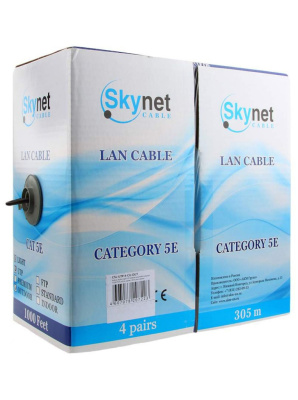 картинка кабель ftp  4pr  4х2х24awg cat5e  305м cu outdoor (pvc)  skynet light