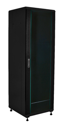 изображениеB426080BWTWOF | Шкаф телекоммуникационный напольный 42U 19" серверный 600х800 черный, дверь стекло