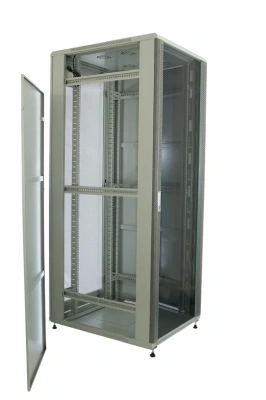 изображениеD4280100GWTWOF | Шкаф телекоммуникационный напольный 42U 19" серверный 800х1000 серый, дверь перфорация