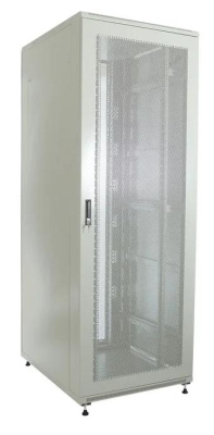 изображениеD4280100GWTWOF | Шкаф телекоммуникационный напольный 42U 19" серверный 800х1000 серый, дверь перфорация