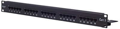 изображениеПатч-панель 19", 25 портов RJ-45, категории 3, 1U WT-2085