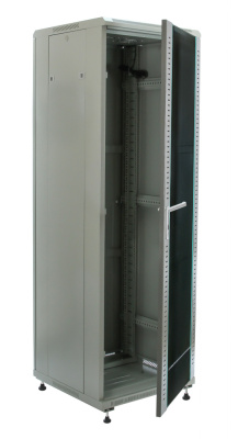 изображениеB386060GWTWOF | Шкаф телекоммуникационный напольный 38U 19" серверный 600х600 серый, дверь стекло