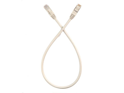 Патч-корд FTP4 cat.6, 0.5м, литой коннектор, серый, Netko CKC