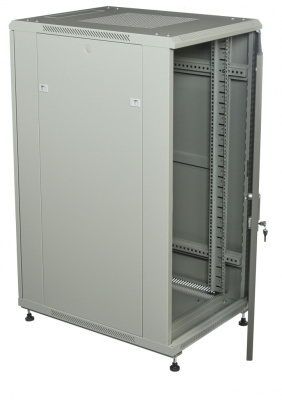 изображениеC2560100GWTWOF | Шкаф телекоммуникационный напольный 25U 19" серверный 600х1000 серый, дверь стекло