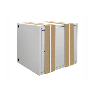 изображениеШкаф настенный антивандальный распашной NTSS WAR 10U 600×500мм, 2 профиля 19, сварной, серый RAL 7035