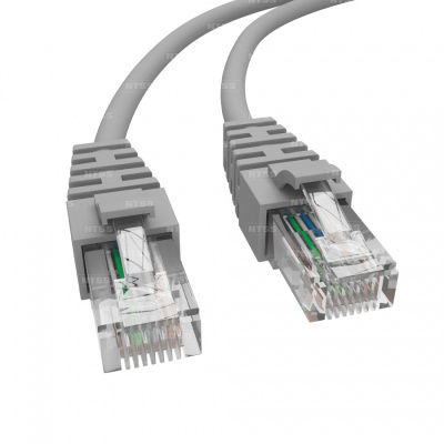 Патч-корд NTSS PREMIUM 2xRJ45/8P8C, T568B UTP CAT6 LSZH 3 метра, серый