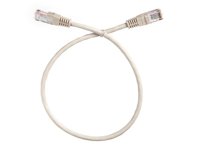 Патч-корд Technolink "C" UTP4 cat.5е, 0.5м, CCA, LSZH, серый, литой коннектор