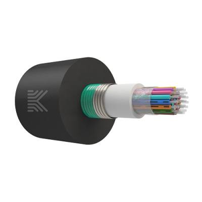 Кабель оптический в канализацию с ЦТ, бронированный стальной лентой, G.651 ОМ4(50/125), 8 волокон, нг(А)-HF, 2,7 кН от ооо комтел 