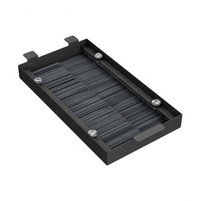 Щеточный ввод NTSS для вертикальных 19'' профилей, 60х120 мм, для шкафов ПРОЦОД шириной 750-800 мм, черный RAL 9005