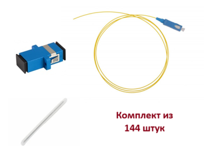 КТ-КС-4U-144-SCU | Кросс оптический стоечный укомплектованный на 144 порта SC/UPC, 4U